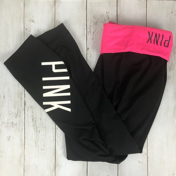 PINK Victoria's Secret Pants - Pink Victoria’s Secret Black Leggings
